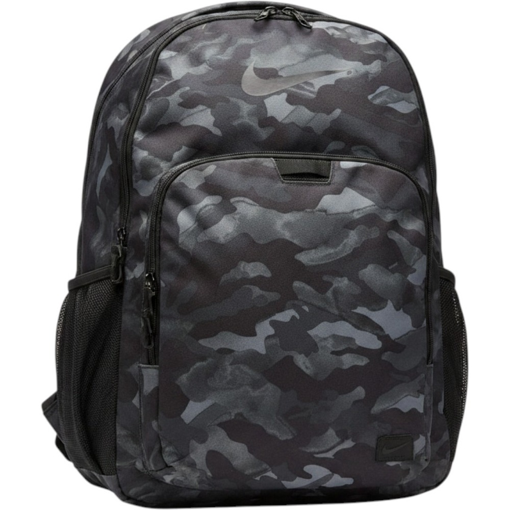 Nike Vintage Training Camo Gray Black Multi Compartment Backpack Unisex